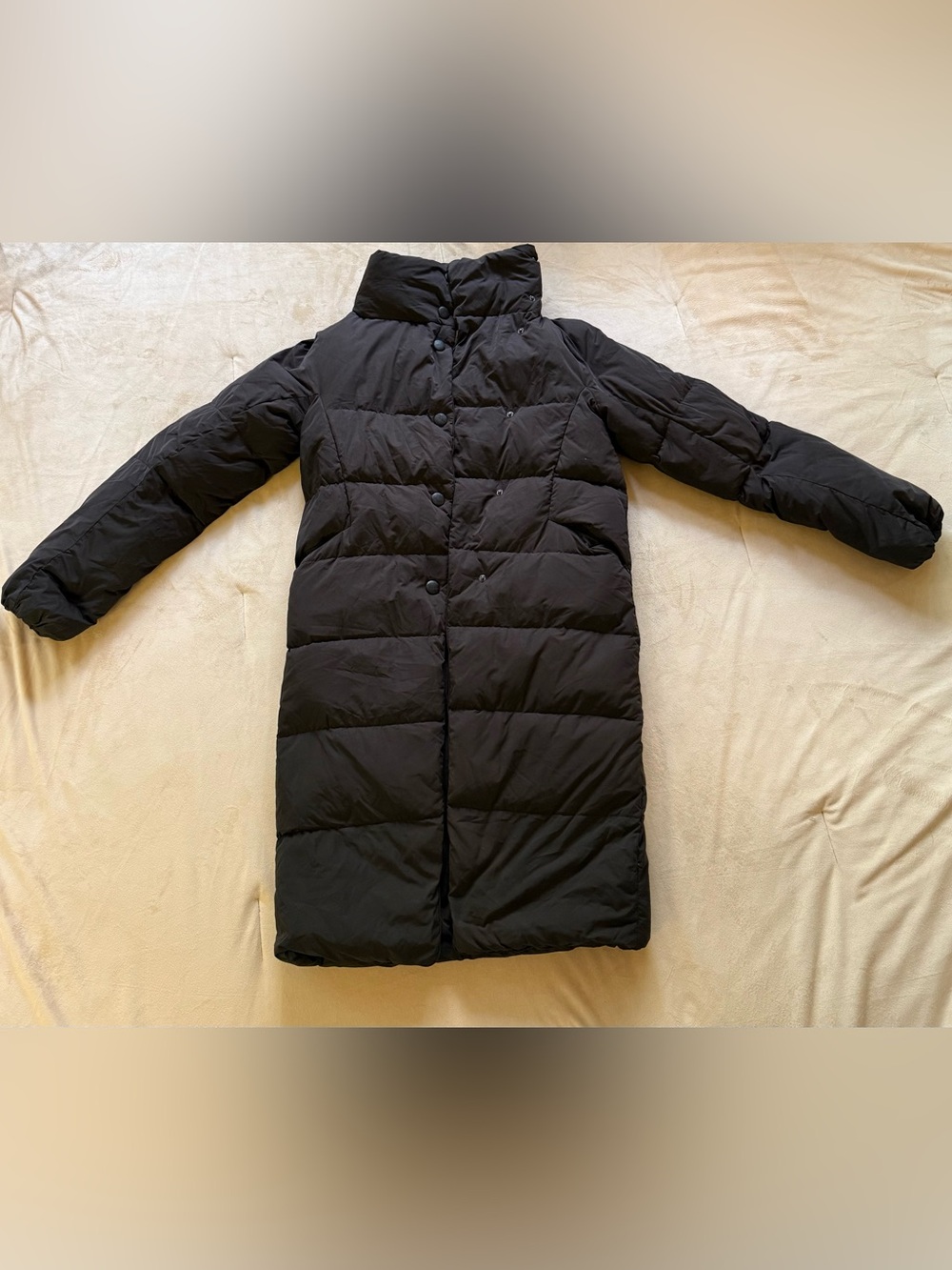 Full of Collagen Women’s Black Long Puffer Coat Size M